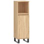 Armario de baño madera contrachapada roble Sonoma 30x30x100 cm de vidaXL, Tocadores de baño - Ref: Foro24-831567, Precio: 68,...