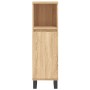 Armario de baño madera contrachapada roble Sonoma 30x30x100 cm de vidaXL, Tocadores de baño - Ref: Foro24-831567, Precio: 68,...