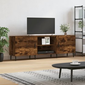 TV-Schrank aus geräuchertem Eichenholzwerkstoff, 150 x 30 x 50 cm von vidaXL, TV-Möbel - Ref: Foro24-829113, Preis: 84,45 €, ...