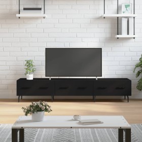 Black engineered wood TV cabinet 150x36x30 cm by vidaXL, TV Furniture - Ref: Foro24-829165, Price: 93,58 €, Discount: %