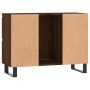 Engineered wood bathroom furniture in brown oak, 80x33x60 cm. by vidaXL, bathroom vanities - Ref: Foro24-831667, Price: 76,99...