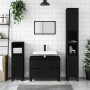 Armario de baño madera contrachapada negro 30x30x100 cm de vidaXL, Tocadores de baño - Ref: Foro24-831565, Precio: 64,61 €, D...