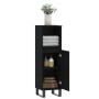 Armario de baño madera contrachapada negro 30x30x100 cm de vidaXL, Tocadores de baño - Ref: Foro24-831565, Precio: 64,61 €, D...