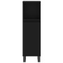 Armario de baño madera contrachapada negro 30x30x100 cm de vidaXL, Tocadores de baño - Ref: Foro24-831565, Precio: 64,61 €, D...