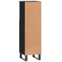 Armario de baño madera contrachapada negro 30x30x100 cm de vidaXL, Tocadores de baño - Ref: Foro24-831565, Precio: 64,61 €, D...