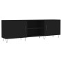 Black engineered wood TV cabinet 150x30x50 cm by vidaXL, TV Furniture - Ref: Foro24-829093, Price: 93,63 €, Discount: %