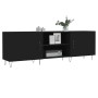 Black engineered wood TV cabinet 150x30x50 cm by vidaXL, TV Furniture - Ref: Foro24-829093, Price: 93,63 €, Discount: %