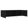 Black engineered wood TV cabinet 150x30x50 cm by vidaXL, TV Furniture - Ref: Foro24-829093, Price: 93,63 €, Discount: %