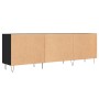 Black engineered wood TV cabinet 150x30x50 cm by vidaXL, TV Furniture - Ref: Foro24-829093, Price: 93,63 €, Discount: %