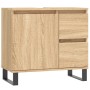 Armario de baño madera contrachapada roble Sonoma 65x33x60 cm de vidaXL, Tocadores de baño - Ref: Foro24-831615, Precio: 103,...