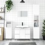 Glossy white engineered wood bathroom cabinet 80x33x60 cm by vidaXL, bathroom vanities - Ref: Foro24-831654, Price: 113,91 €,...