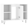 Mueble de baño madera de ingeniería blanco brillo 80x33x60 cm de vidaXL, Tocadores de baño - Ref: Foro24-831630, Precio: 59,2...