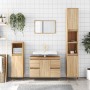 Sonoma oak engineered wood bathroom cabinet 80x33x60 cm by vidaXL, bathroom vanities - Ref: Foro24-831647, Price: 98,36 €, Di...