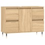 Badezimmerschrank aus Sonoma-Eichenholzwerkstoff, 80 x 33 x 60 cm von vidaXL, Badezimmerwaschtische - Ref: Foro24-831647, Pre...