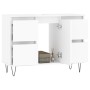 Mueble de baño madera de ingeniería blanco 80x33x60 cm de vidaXL, Tocadores de baño - Ref: Foro24-831652, Precio: 94,17 €, De...