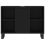 Mueble de baño madera de ingeniería negro 80x33x60 cm de vidaXL, Tocadores de baño - Ref: Foro24-831637, Precio: 59,99 €, Des...