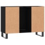 Mueble de baño madera de ingeniería negro 80x33x60 cm de vidaXL, Tocadores de baño - Ref: Foro24-831637, Precio: 59,99 €, Des...