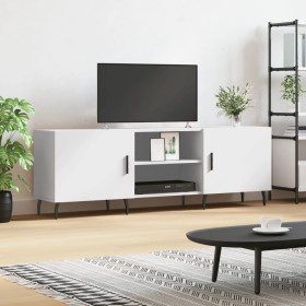 Mueble para TV madera de ingeniería blanco 150x30x50 cm de vidaXL, Muebles TV - Ref: Foro24-829108, Precio: 109,99 €, Descuen...