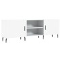 White engineered wood TV cabinet 150x30x50 cm by vidaXL, TV Furniture - Ref: Foro24-829108, Price: 109,47 €, Discount: %