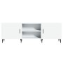 White engineered wood TV cabinet 150x30x50 cm by vidaXL, TV Furniture - Ref: Foro24-829108, Price: 109,47 €, Discount: %