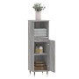 Gray Sonoma plywood bathroom cabinet 30x30x100 cm by vidaXL, bathroom vanities - Ref: Foro24-831554, Price: 53,76 €, Discount: %