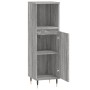 Gray Sonoma plywood bathroom cabinet 30x30x100 cm by vidaXL, bathroom vanities - Ref: Foro24-831554, Price: 53,76 €, Discount: %