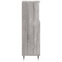 Armario de baño madera contrachapada gris Sonoma 30x30x100 cm de vidaXL, Tocadores de baño - Ref: Foro24-831554, Precio: 53,7...