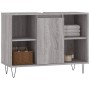 Mueble de baño madera de ingeniería gris Sonoma 80x33x60 cm de vidaXL, Tocadores de baño - Ref: Foro24-831634, Precio: 55,85 ...