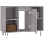 Mueble de baño madera de ingeniería gris Sonoma 80x33x60 cm de vidaXL, Tocadores de baño - Ref: Foro24-831634, Precio: 55,85 ...