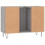 Mueble de baño madera de ingeniería gris Sonoma 80x33x60 cm de vidaXL, Tocadores de baño - Ref: Foro24-831634, Precio: 55,85 ...