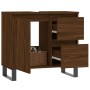 Bathroom cabinet made of brown oak plywood, measuring 65x33x60 cm. by vidaXL, bathroom vanities - Ref: Foro24-831619, Price: ...