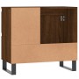 Armario de baño madera contrachapada marrón roble 65x33x60 cm de vidaXL, Tocadores de baño - Ref: Foro24-831619, Precio: 64,5...