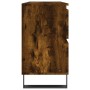 Badezimmerschrank aus geräuchertem Eichenholzwerkstoff, 80 x 33 x 60 cm von vidaXL, Badezimmerwaschtische - Ref: Foro24-83166...