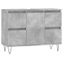 Betongrauer Badezimmerschrank aus Holzwerkstoff, 80 x 33 x 60 cm von vidaXL, Badezimmerwaschtische - Ref: Foro24-831656, Prei...