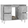 Mueble de baño madera de ingeniería gris hormigón 80x33x60 cm de vidaXL, Tocadores de baño - Ref: Foro24-831656, Precio: 92,5...