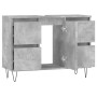 Mueble de baño madera de ingeniería gris hormigón 80x33x60 cm de vidaXL, Tocadores de baño - Ref: Foro24-831656, Precio: 92,5...