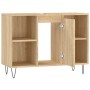 Mueble de baño madera de ingeniería roble Sonoma 80x33x60 cm de vidaXL, Tocadores de baño - Ref: Foro24-831631, Precio: 57,85...