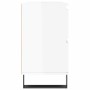 Glossy white engineered wood bathroom cabinet 80x33x60 cm by vidaXL, bathroom vanities - Ref: Foro24-831662, Price: 114,79 €,...