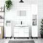 White engineered wood bathroom cabinet 30x30x100 cm by vidaXL, bathroom vanities - Ref: Foro24-831564, Price: 51,79 €, Discou...