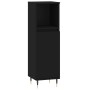 Black plywood bathroom cabinet 30x30x100 cm by vidaXL, bathroom vanities - Ref: Foro24-831549, Price: 55,68 €, Discount: %