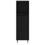 Armario de baño madera contrachapada negro 30x30x100 cm de vidaXL, Tocadores de baño - Ref: Foro24-831549, Precio: 55,68 €, D...