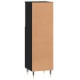 Armario de baño madera contrachapada negro 30x30x100 cm de vidaXL, Tocadores de baño - Ref: Foro24-831549, Precio: 55,68 €, D...