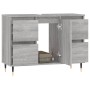 Mueble de baño madera de ingeniería gris Sonoma 80x33x60 cm de vidaXL, Tocadores de baño - Ref: Foro24-831650, Precio: 71,73 ...