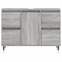 Mueble de baño madera de ingeniería gris Sonoma 80x33x60 cm de vidaXL, Tocadores de baño - Ref: Foro24-831650, Precio: 71,73 ...