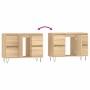 Sonoma oak engineered wood bathroom cabinet 80x33x60 cm by vidaXL, bathroom vanities - Ref: Foro24-831655, Price: 119,35 €, D...