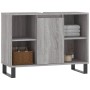 Sonoma gray engineered wood bathroom cabinet 80x33x60 cm by vidaXL, bathroom vanities - Ref: Foro24-831642, Price: 67,41 €, D...