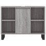 Sonoma gray engineered wood bathroom cabinet 80x33x60 cm by vidaXL, bathroom vanities - Ref: Foro24-831642, Price: 67,41 €, D...