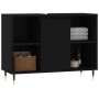 Mueble de baño madera de ingeniería negro 80x33x60 cm de vidaXL, Tocadores de baño - Ref: Foro24-831621, Precio: 57,21 €, Des...