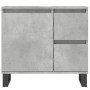 Armario de baño madera contrachapada gris hormigón 65x33x60 cm de vidaXL, Tocadores de baño - Ref: Foro24-831616, Precio: 72,...