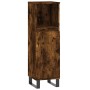 Armario de baño madera contrachapada roble ahumado 30x30x100 cm de vidaXL, Tocadores de baño - Ref: Foro24-831569, Precio: 49...